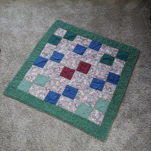 Handsewn / Handmade Patchwork Baby / Crib Blanket / Quilt
